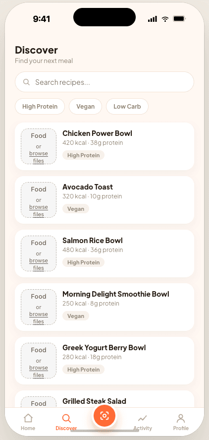 ByteCal — Food discovery and search